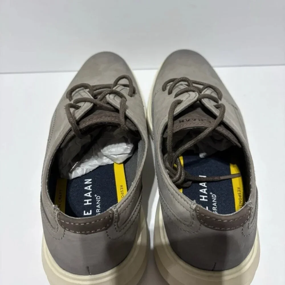 Cole Haan Men’s Grand+ Plain Toe Oxford Stone, Size 9 M